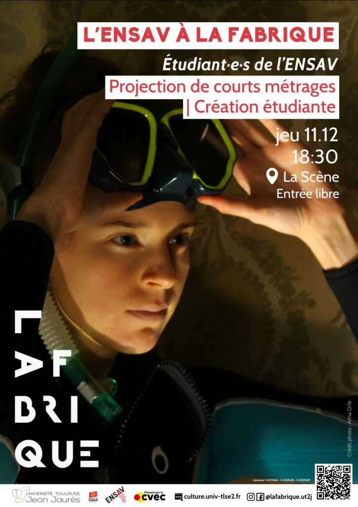 visuel pour la soirée ensav à la fabrique